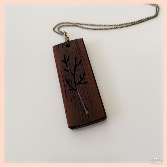 Jewelry - Wooden Tree Necklace